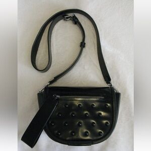 Marc Jacobs Luna Bag Black Leather Beautiful Crossbody Runway Style